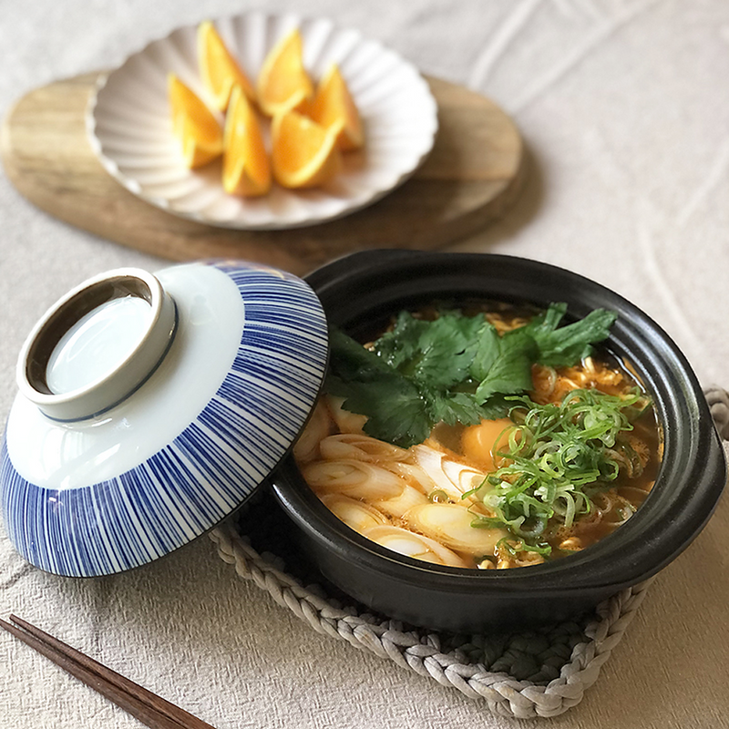 Saji Tokusa Mini Donabe Japanese Clay Pot - 18.5cm