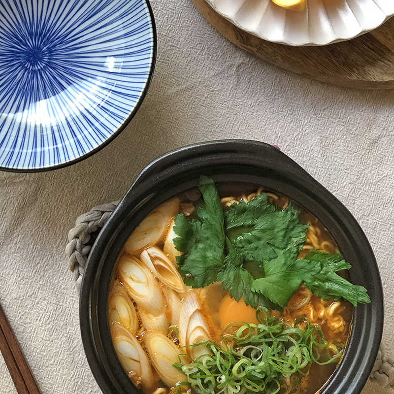 Saji Tokusa Mini Donabe Japanese Clay Pot - 18.5cm