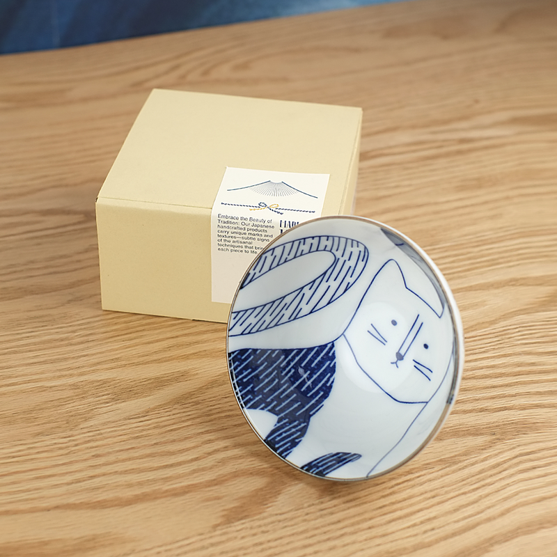 Sango Toki Irutte Cat Japanese Bowl - 12cm