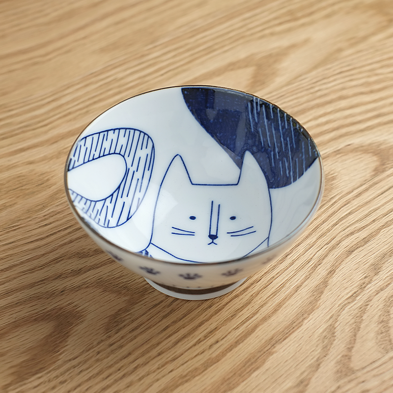 Sango Toki Irutte Cat Japanese Bowl - 12cm