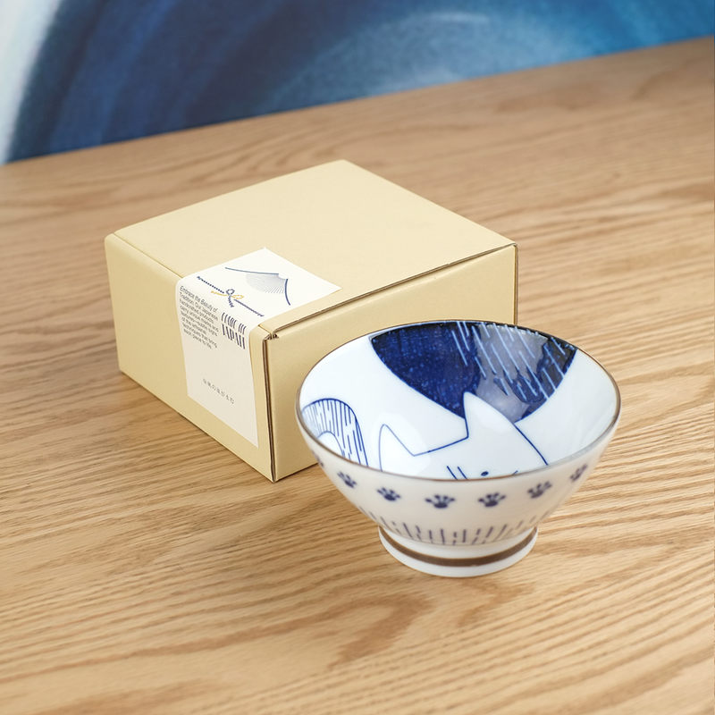 Sango Toki Irutte Cat Japanese Bowl - 12cm