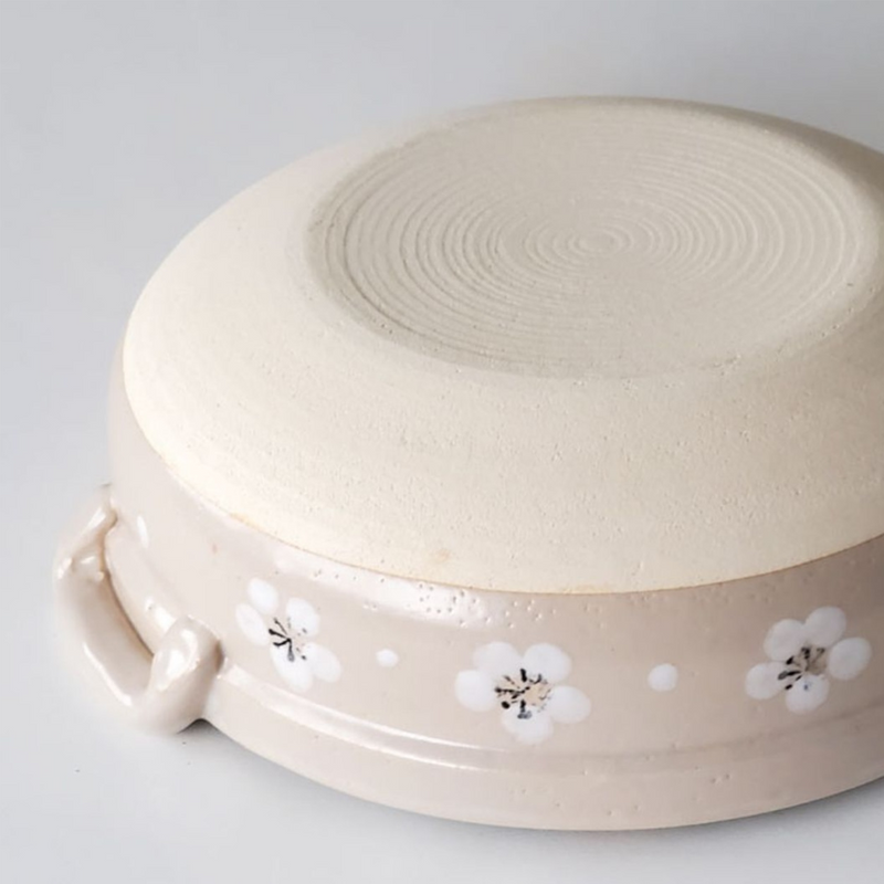 Santo Plum Blossom Donabe Japanese Clay Pot - 29cm (Size 9)