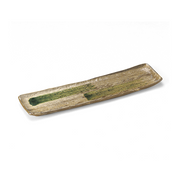 Seto Yaki Yellow Stone Japanese Long Serving Plate (38cm)