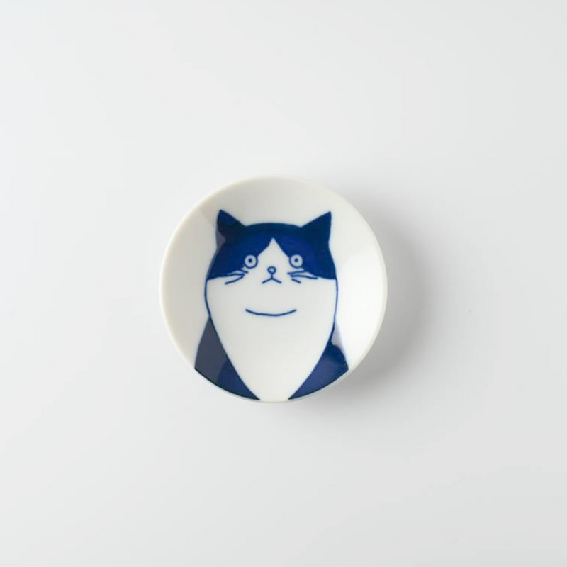 Shichita Mino Yaki Cat Tama Mini Side Plate - 8cm