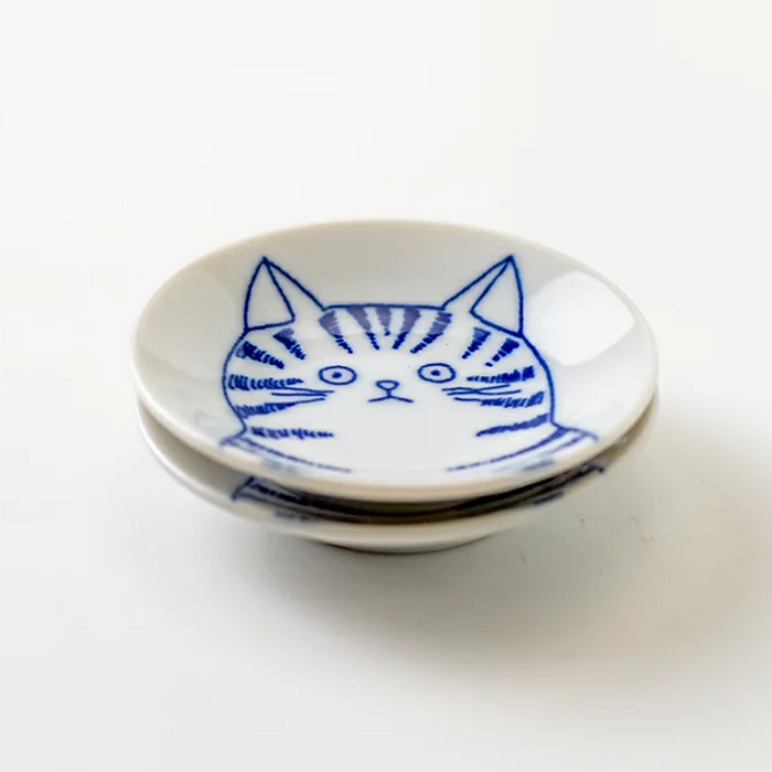 Shichita Mino Yaki Cat Dora Side Plate (8cm) 1
