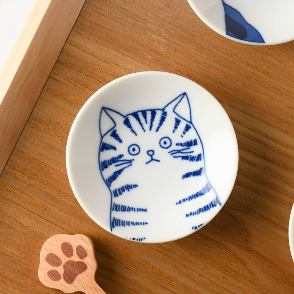Shichita Mino Yaki Cat Dora Mini Side Plate - 8cm — My Cookware