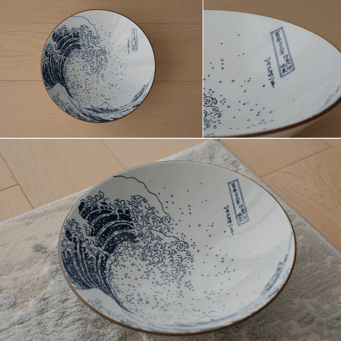 Showa Seito The Great Wave Japanese Ramen Bowl (24cm) 6