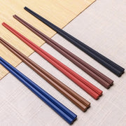 Sunlife Antibacterial Hexagon Chopsticks - 23cm - Deep Colours - Pack of 5 Pairs