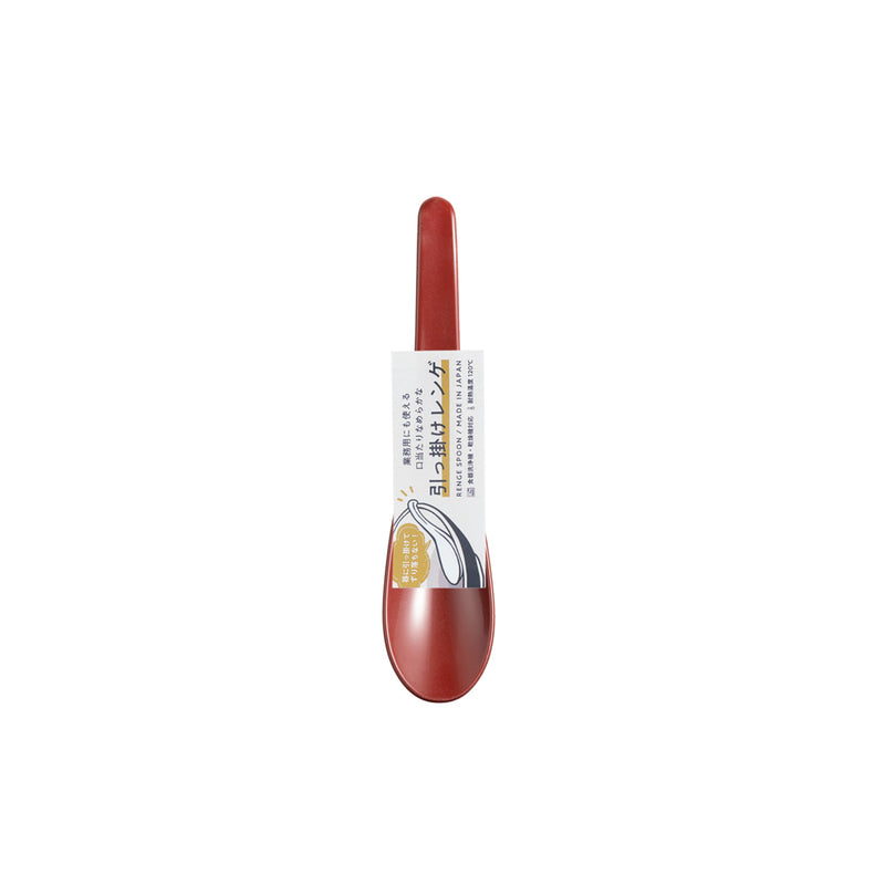 Sunlife Japanese soup spoon, 16cm, glossy red, in retail packaging