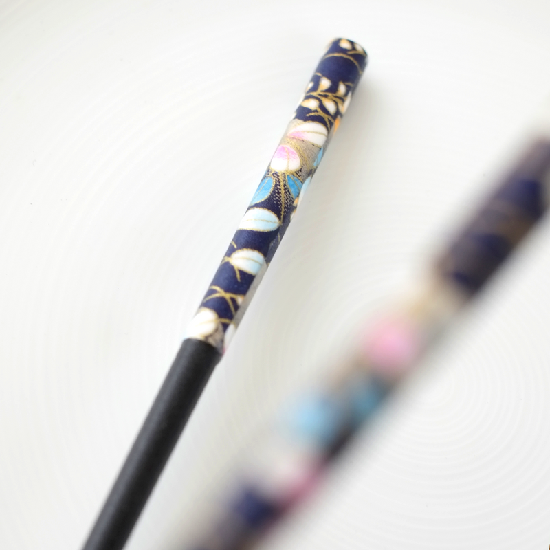 Sunlife Washi Moon Autumn Flowers Japanese Lacquerware Chopsticks - 22.5cm