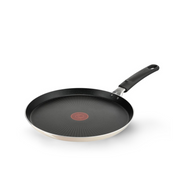 A clear product image of the T-fal Bon Appétit French Crepe Pan, showing the non-stick cooking surface and handle.

