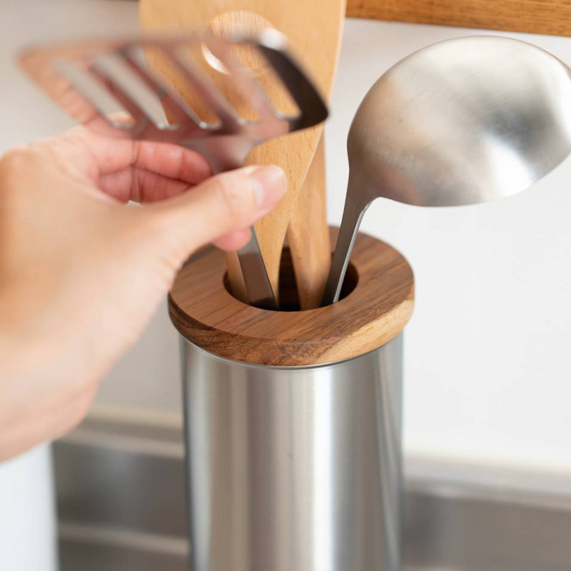 Takakuwa Kinzoku Stainless Steel Utensil Holder