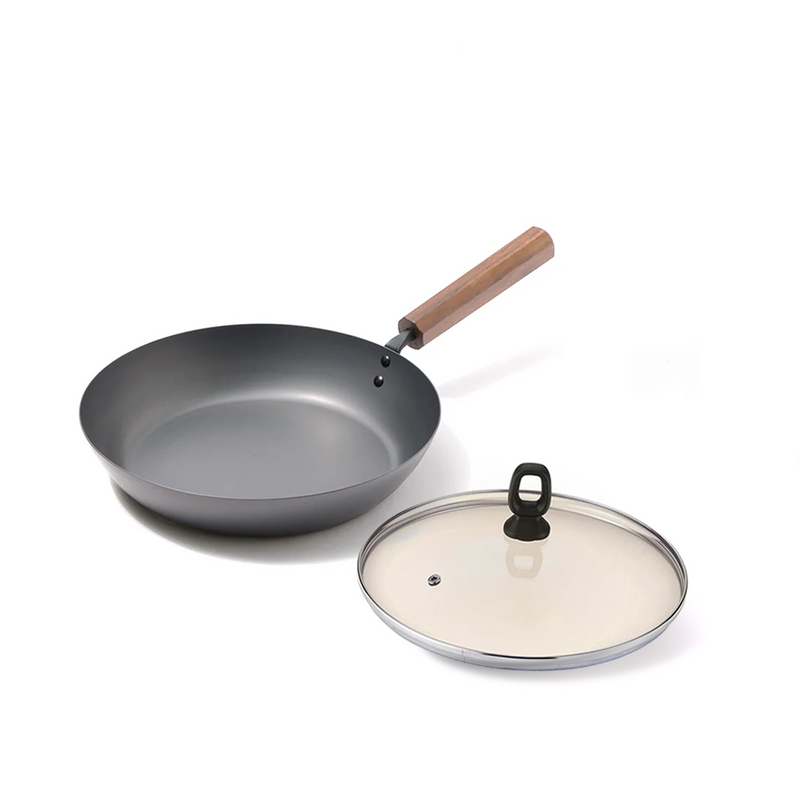 Tanabe Kanagu Nitrided Carbon Steel Induction Frypan - 26cm