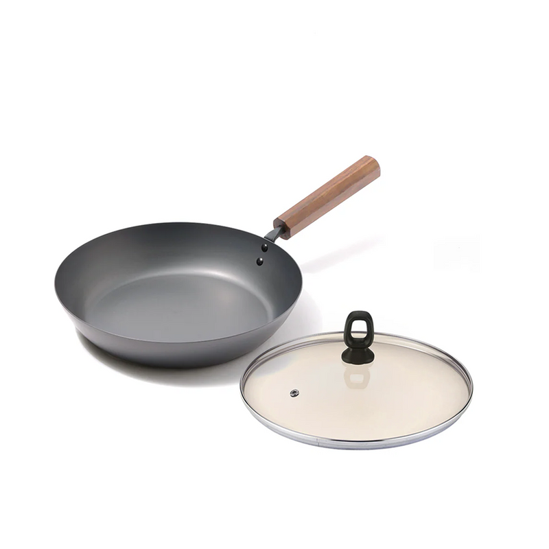 Tanabe Kanagu Nitrided Carbon Steel Induction Frypan - 26cm