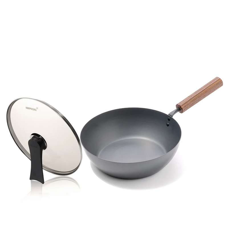 Tanabe Kanagu Nitrided Carbon Steel Induction Wok - 24cm