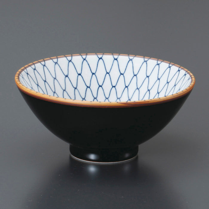 Tenmoku Ami Japanese Donburi Bowl - Made in Japan