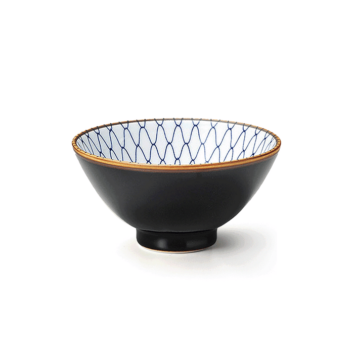 Tenmoku Ami Japanese Donburi Bowl