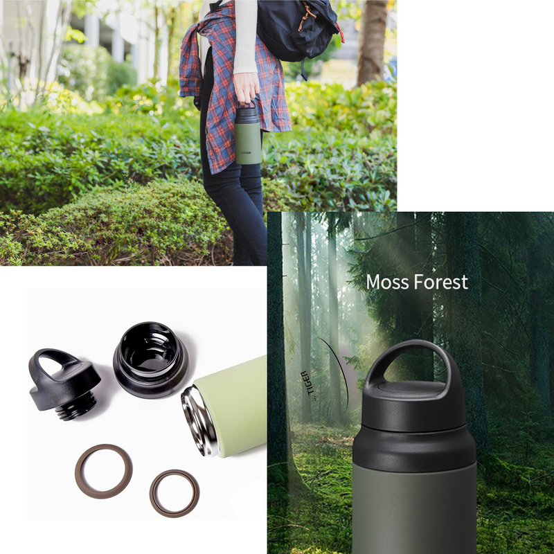 Tiger MCZ-S040 Vacuum Insulated Flask - 400ml - Moss Forest