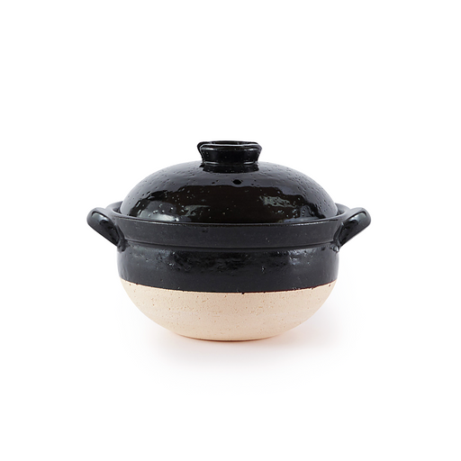 Tojiki Tonya Ko Iga Donabe (Japanese Clay Pot) Rice Pot with Double Lids 4 Cups