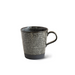 A close-up of the Tojiki Tonya Kanna Series Mug in Black, showcasing its finely textured surface and deep black glaze.