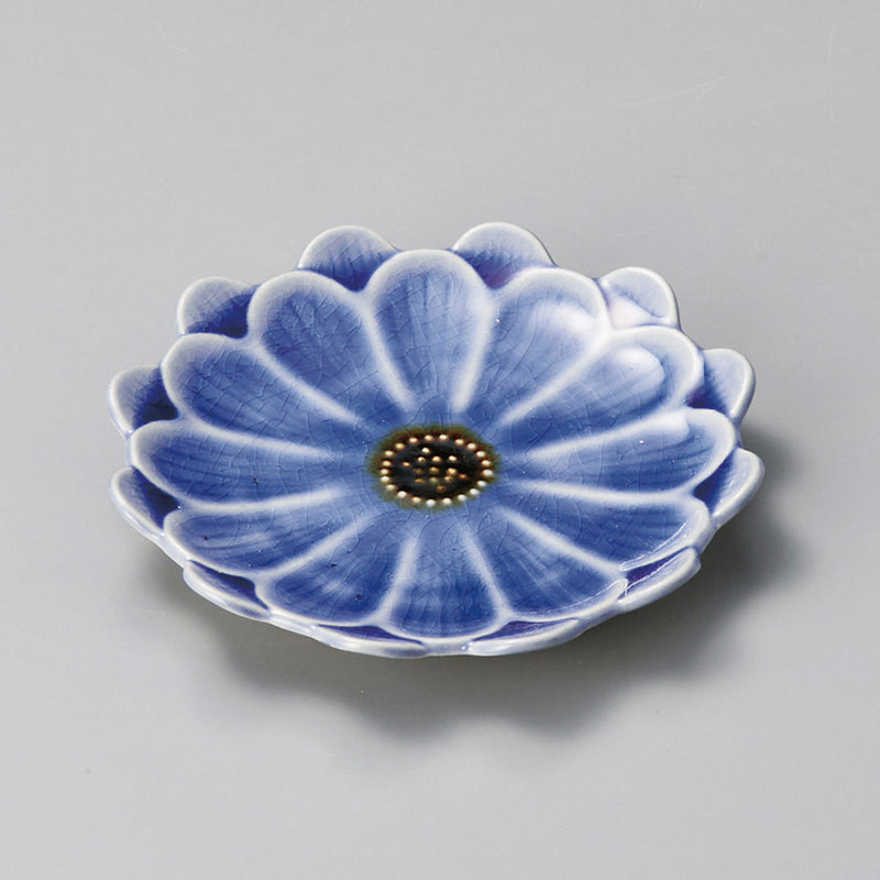 Touga Daisy Side Plate - 12cm - Blue