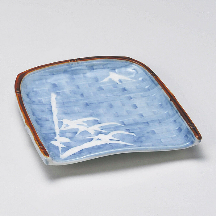 Touga Mino Yaki Basket Pattern Japanese Side Plate (11cm) 1