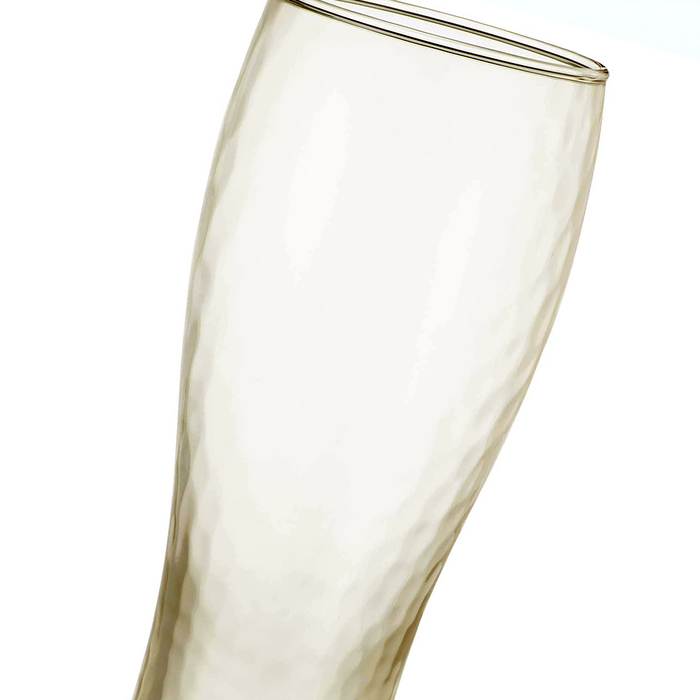 Toyo Sasaki Amber Schooner Beer Glasses 365ml - Set of 3