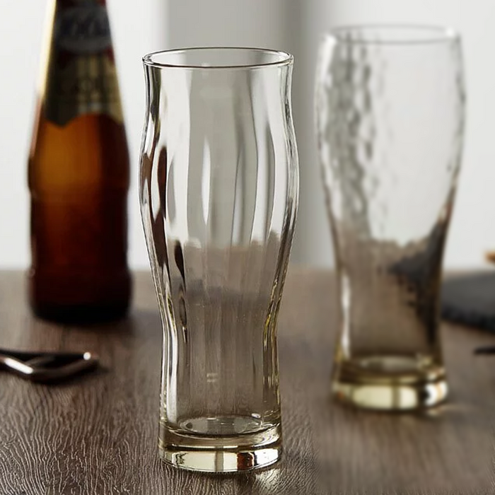Toyo Sasaki Amber Schooner Beer Glasses 360ml - Set of 2