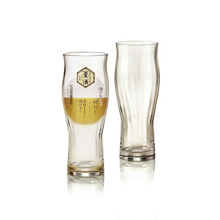 Toyo Sasaki Amber Schooner Beer Glasses 360ml - Set of 2