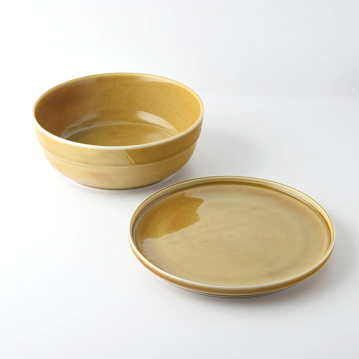 Tripware Japan Bowl and Plate Set - Caramel