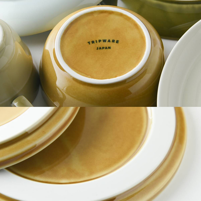 Tripware Japan Bowl and Plate Set - Caramel