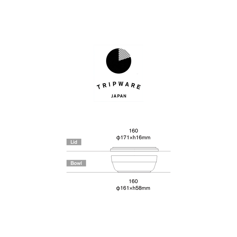 Tripware Japan Bowl and Plate Set - 16cm & 17cm - Caramel - 2-Piece