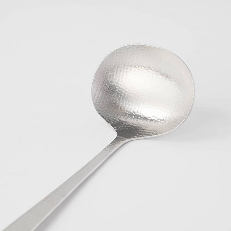 Tsubame Sanjo hammered Style Small Stainless Steel Soup Ladle - 21cm