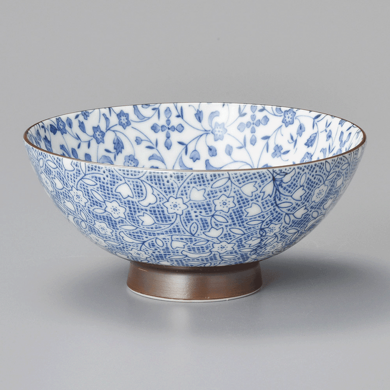 Tsuru Karakusa Fukamaru Japanese Bowl - Made in Japan