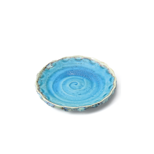 Turkish Blue Wavy Side Plate (12.5cm)