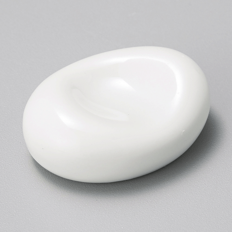 White Bean Japanese Chopstick Rest - Made in Japan