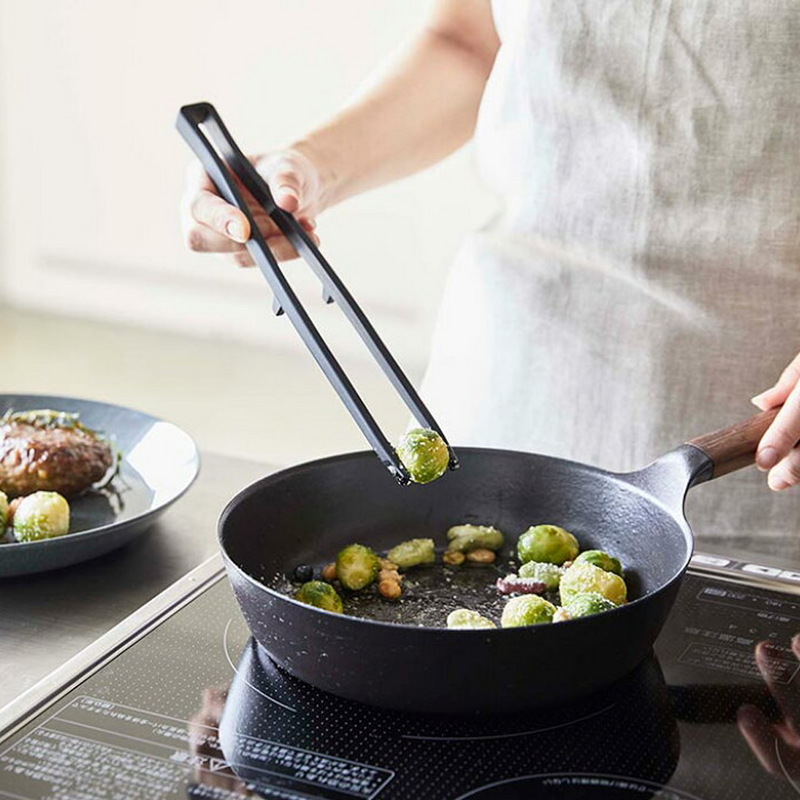 Yamazaki Tower Series Silicone Serving Tongs - 28cm