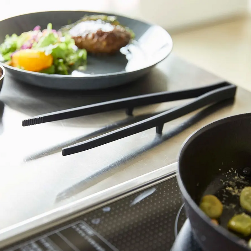 Yamazaki Tower Series Silicone Serving Tongs - 28cm