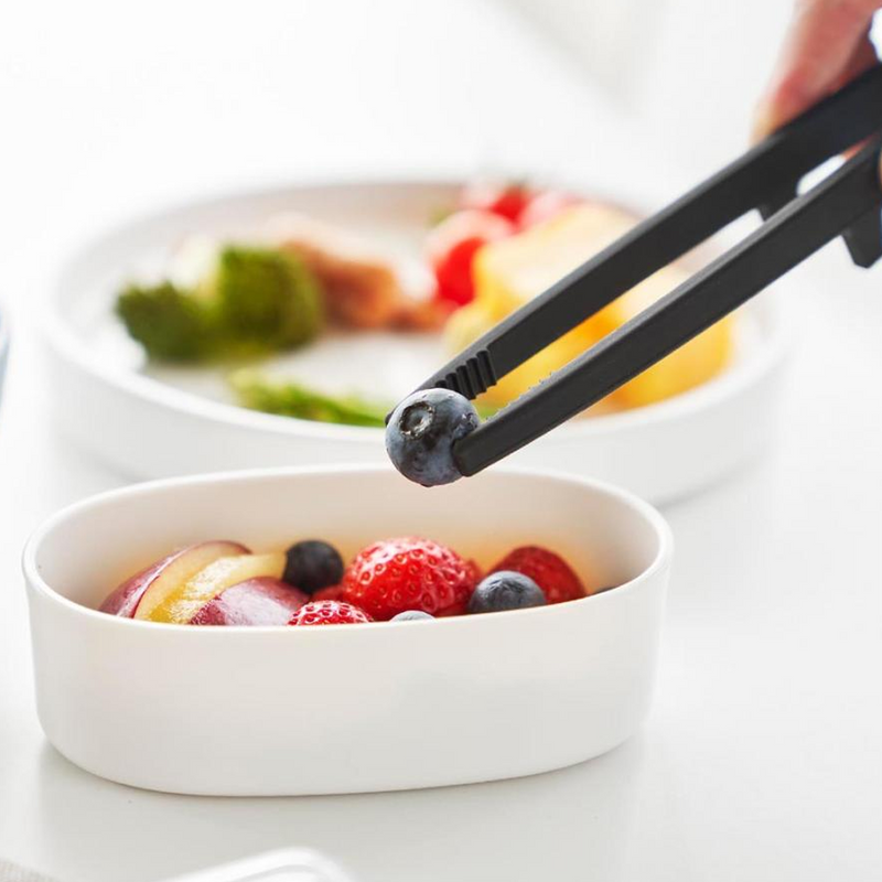 Yamazaki Tower Series Silicone Serving Tongs - 20cm (Small)