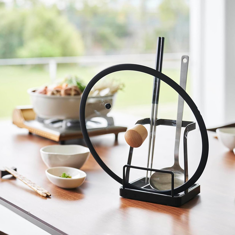 Yamazaki Tower Series Utensil and Lid Stand - Large