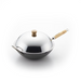 Yoshikawa Cook-Pal Ren Nitrided Carbon Steel Induction Wok with Two Handles with Lid 