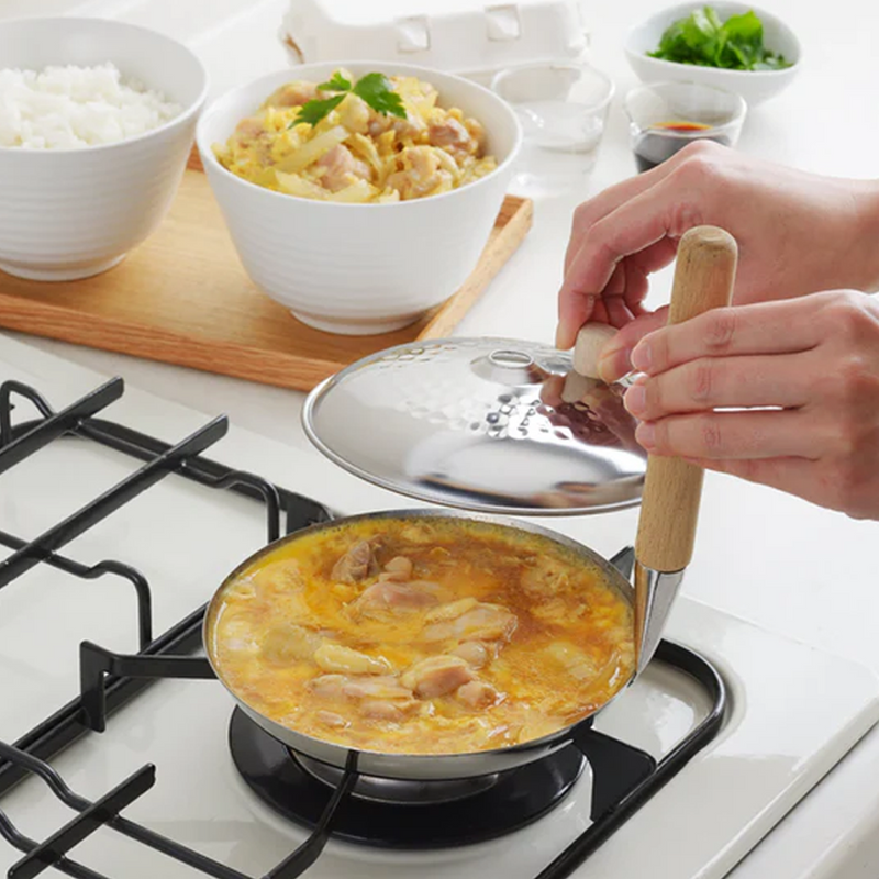 Yoshikawa Oyakodon Induction Pan with Lid - 16cm