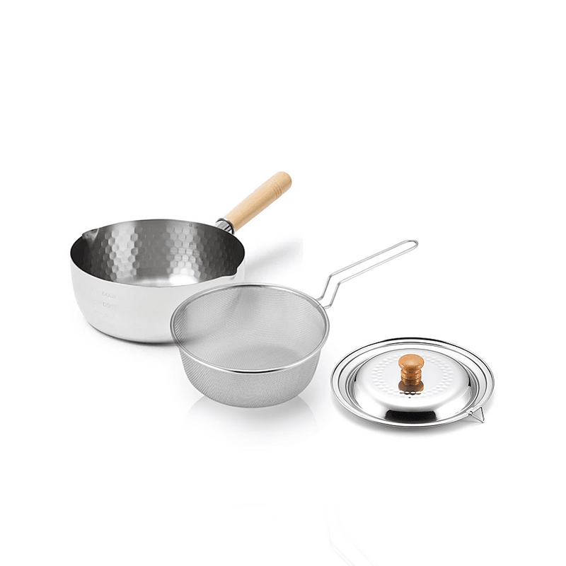Yoshikawa Yukihira Saucepan and Strainer Set - 22cm