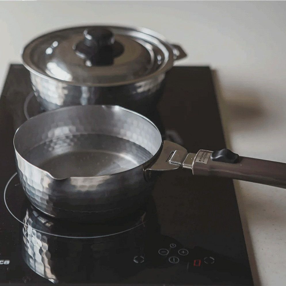 Yoshikawa Yukihira 4Piece Induction Saucepan Set with Detachable Hand