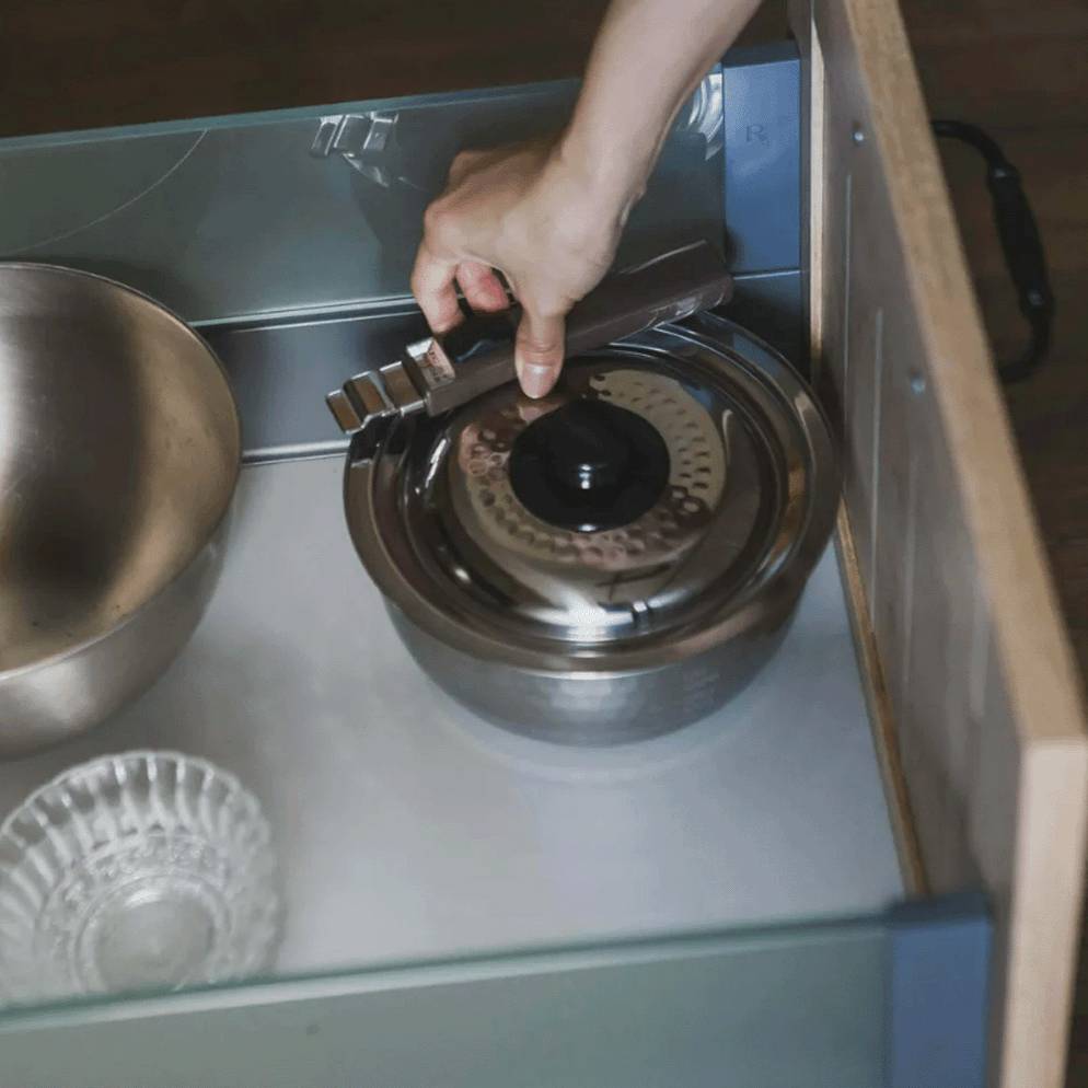 Yoshikawa Yukihira 4Piece Induction Saucepan Set with Detachable Hand