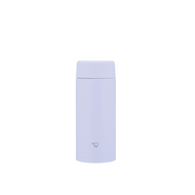 The Zojirushi TUFF Vacuum Insulated Flask in a matte purple finish, showing its slim 360ml body and seamless lid.