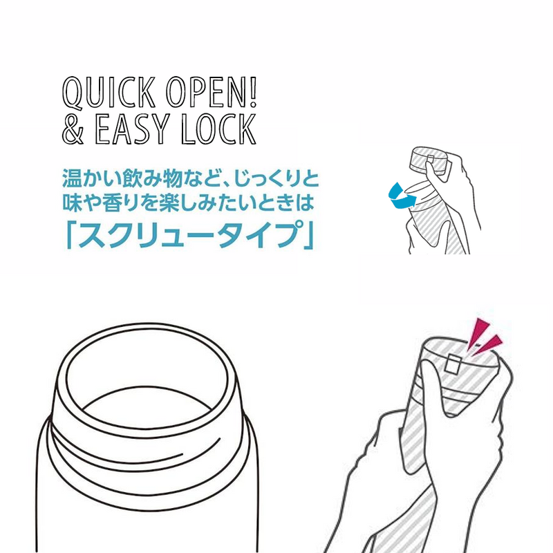 Zojirushi SM-XB36-TD Vacuum Insulated Flask 360ml Black 2