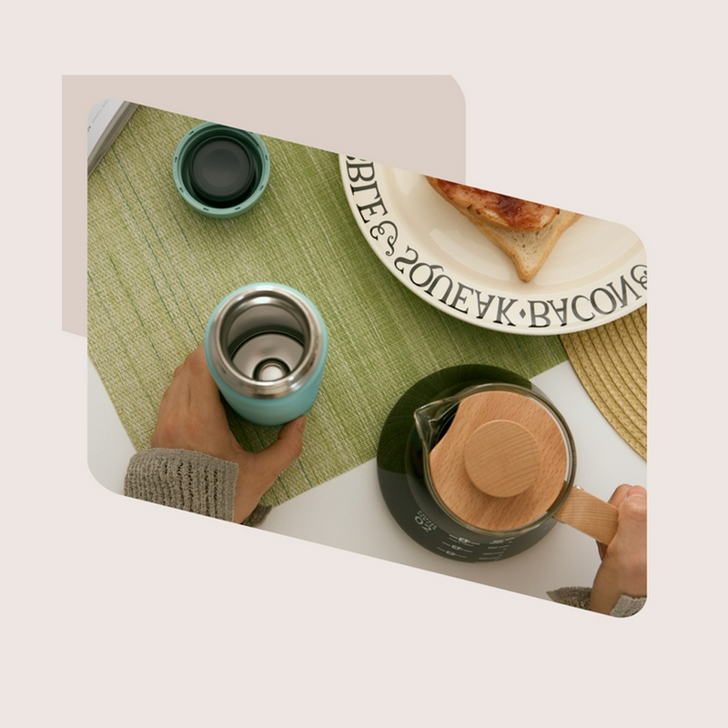 Zojirushi TUFF Vacuum Insulated Flask - 350ml (SU-CA35-AL) - Soft Turquoise