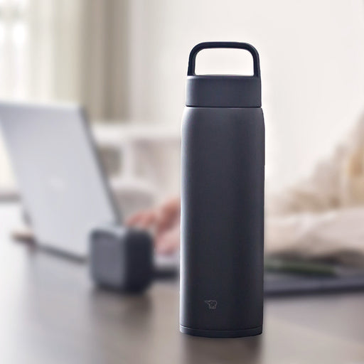 Zojirushi SU-DA80 800ml sport flask with lid handle in Charcoal Black
