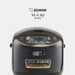 Front view of the Zojirushi Micom Multifunctional Rice Cooker, model NL-GAQ18, set against a white background with the brand's logo prominently displayed above. The digital display shows various settings, and a label on the front indicates its multifunctional cooking menu and its origin, "Made in Japan".